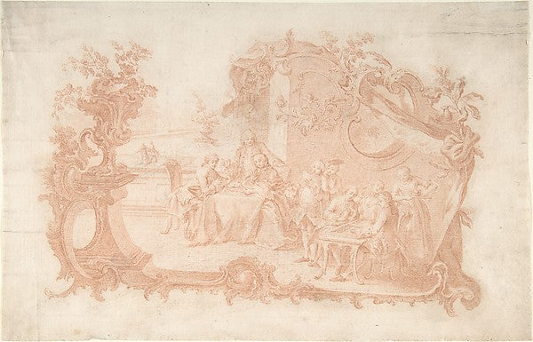 Game of Backgammon 1741–88-Johann Esaias Nilson,  Poster Print Wall Art