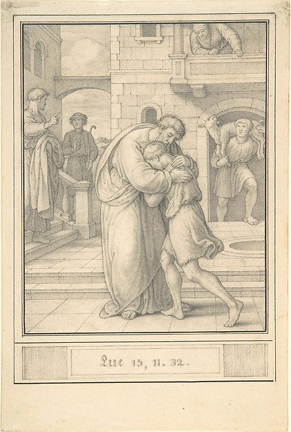 Return of the Prodigal Son 1830–35-Friedrich Olivier,  Poster Print Wall Art
