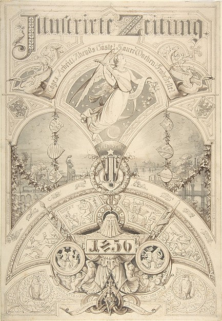 Title Page for "Illustrirte Zeitung 1856" 1856-Johann Caspar N, Poster Print