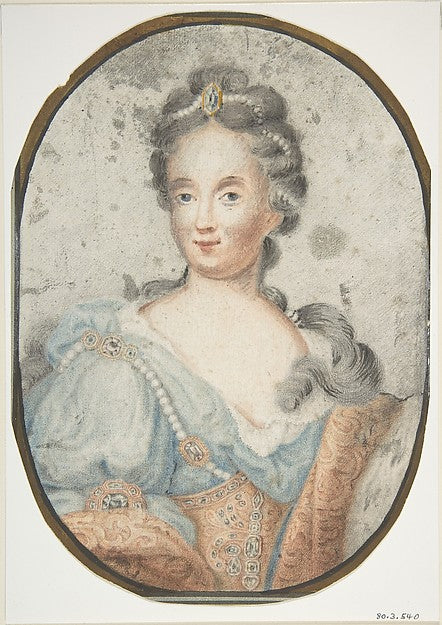 Portrait of a Lady 19th cent-Anonymous, German, 19th cent,16x12"(A3) Poster