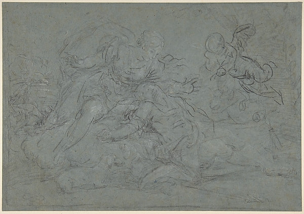 Venus Lamenting the Dead Adonis  1740–97-Januarius Zick,16x12"(A3)Poster