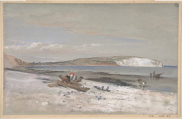 Culver Cliff  Isle of Wight 1847-William Dyce,  Poster Print Wall Art