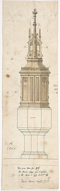 Design for Font Cover late 19th–early 20th cent-Ernest Geldart,  Poster Print Wall Art