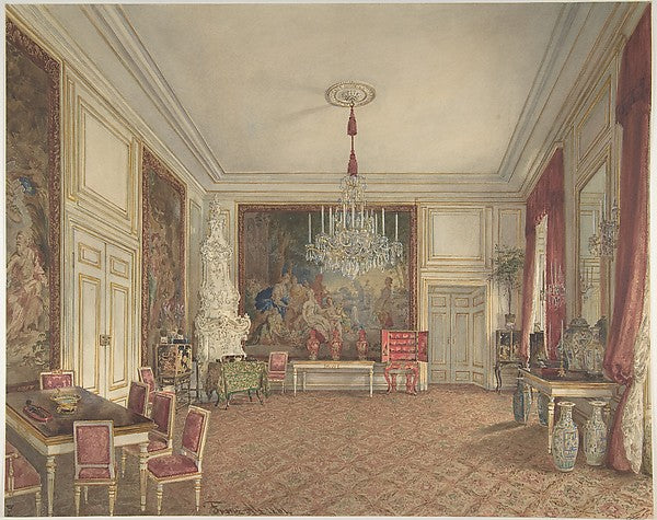 Room of Archduke Ludwig Victor in the Hofburg  Vienna 1861-Fra,16x12"(A3) Poster