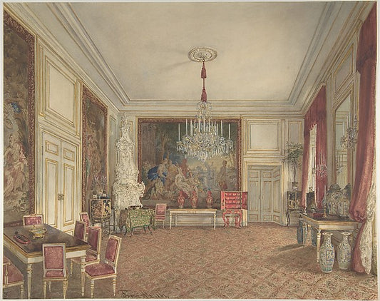 Room of Archduke Ludwig Victor in the Hofburg  Vienna 1861-Fra,16x12"(A3) Poster