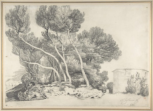 Landscape 1825–64-Alexandre Calame,16x12"(A3) Poster
