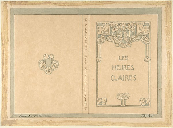 Design for "Les Heures Claires"  by Emile Verhaeren after 1896,  Poster Print