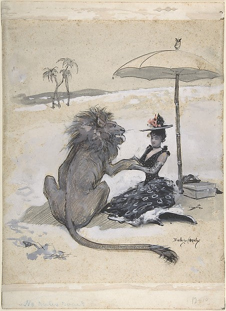 The Lion in Love c1890-Dudley Hardy,  Poster Print Wall Art
