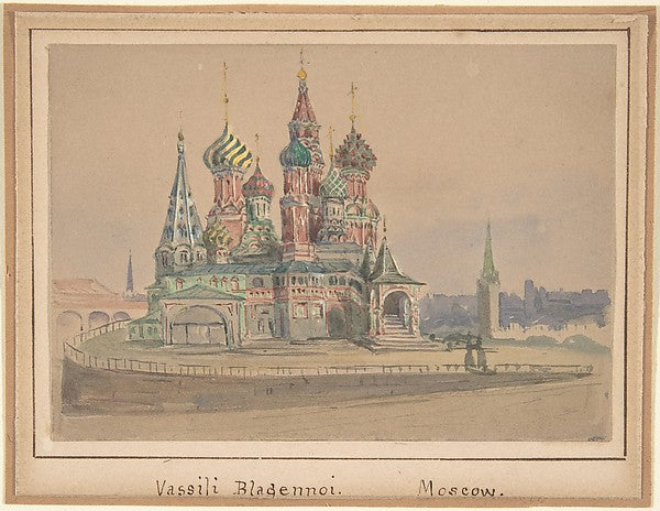 Vassili Blagennoi  Moscow 19th cent-Anonymous, Russian, 19th c,16x12"(A3) Poster