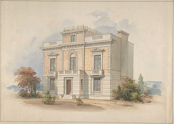 An Italianate Villa 1820–85-Henry Edward Kendall Jr.,  Poster Print Wall Art