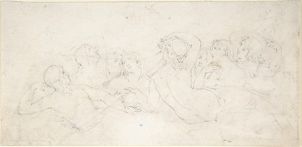 Group of Sea Nymphs 1805–40-William Pitts,  Poster Print Wall Art