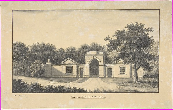 Entrance to Laxton in Northamptonshire 1825-Charles Randle,  Poster Print Wall Art