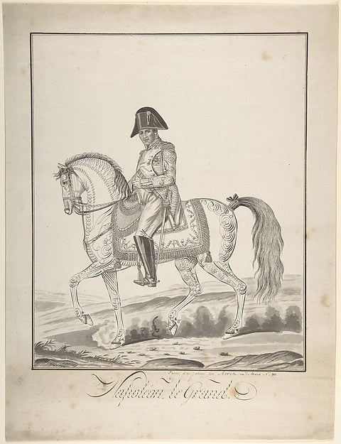 Equestrian Portrait of Napoleon n.d.-Auvrest,16x12"(A3) Poster