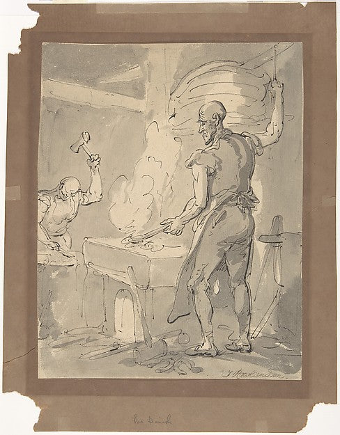 A Blacksmith 18th–19th cent-Thomas Rowlandson,16x12"(A3)Poster