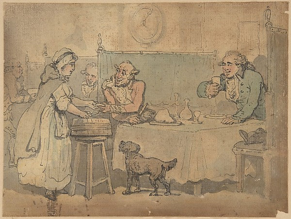 Tavern scene 1780–1827-Thomas Rowlandson,  Poster Print Wall Art