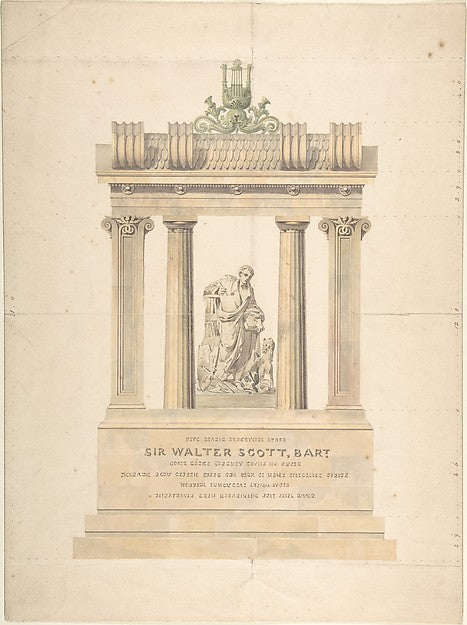 Monument to Sir Walter Scott  Bart. after 1832-Charles Harriot,  Poster Print Wall Art