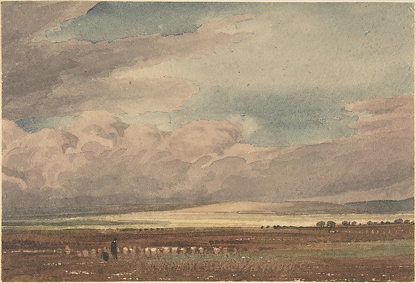 Salisbury Plain with Old Sarum in the Distance  Wiltshire 1810, Poster Print