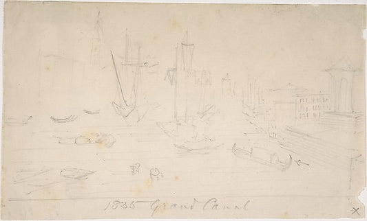 Grand Canal  Venice second half 19th cent-After Joseph Mallord,16x12"(A3)Poster