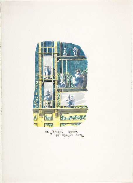 The Peacock Room at 49 Prince's Gate 1877–1905-Pickford Robert,  Poster Print Wall Art