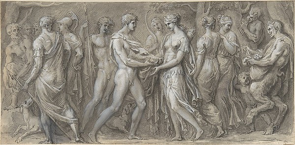 Meleager Presents to Atalanta the Head of the Calydonian Boar,16x12"(A3) Poster
