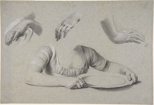 Studies of Hands n.d.-Louis Léopold Boilly,16x12"(A3) Poster