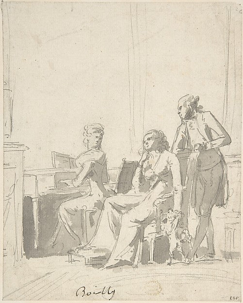Conversation Piece 1761–1845-Louis Léopold Boilly,  Poster Print Wall Art