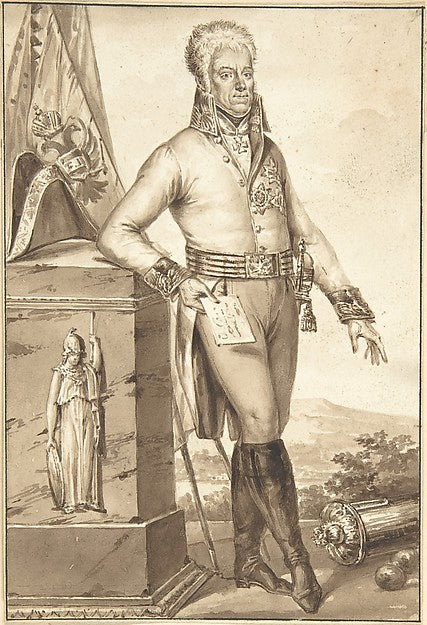 Portrait of Count Heinrich Joseph von Bellegarde n.d.-Jean-Bap,16x12"(A3) Poster