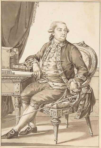 Portrait of Cesare Bonesana  Marchese di Beccaria n.d.-Jean-Ba,16x12"(A3) Poster
