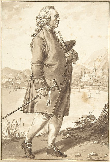 Portrait of Charles Bonnet n.d.-Jean-Baptiste-François Bosio,16x12"(A3) Poster