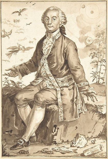Portrait of G.-L. Leclere  Comte de Buffon n.d.-Jean-Baptiste,16x12"(A3) Poster