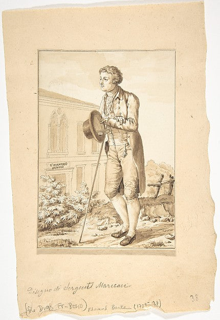 Portrait of Edmond Burke c1815-Antoine Louis François Sergent,16x12"(A3) Poster