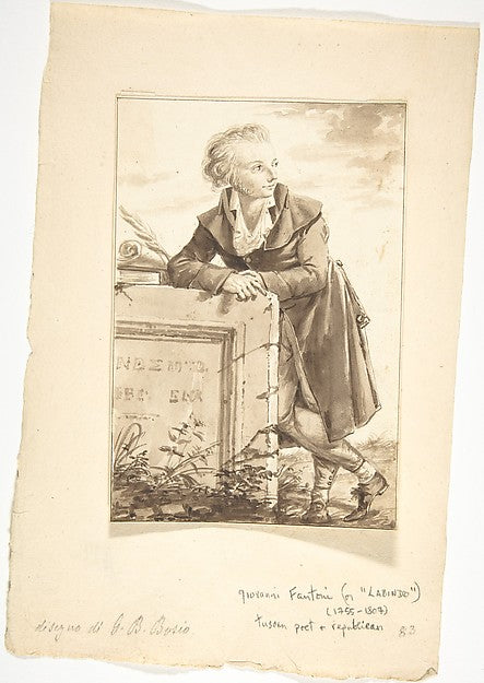 Portrait of Giovanni Fantoni  n.d.-Jean-Baptiste-François Bosi,16x12"(A3) Poster
