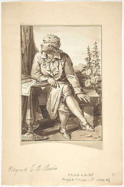 Portrait of M.-J.-A.-N. de Coritat  Marquis de Condorcet n.d.,16x12"(A3) Poster