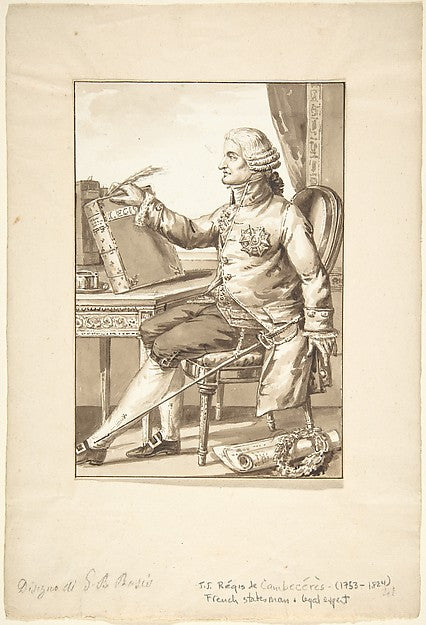 Portrait of J. J. Régis de Cambecérès n.d.-Jean-Baptiste-Franç,16x12"(A3) Poster