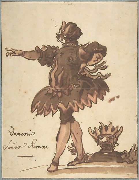 Costume Design for a Demon   for a performance held during the, Poster Print