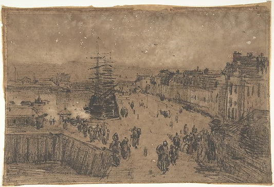 The Port  Trouville 1840–98-Eugène Boudin,16x12"(A3) Poster