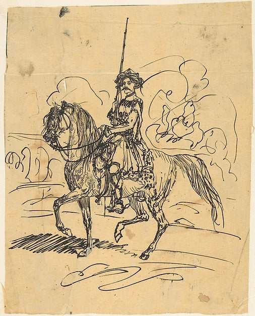 Oriental Rider-Rodolphe Bresdin, Poster Print