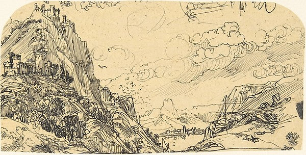 The Eyrie-Rodolphe Bresdin,  Poster Print Wall Art