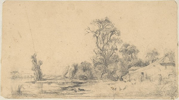 Banks of the Seine-Rodolphe Bresdin,  Poster Print Wall Art