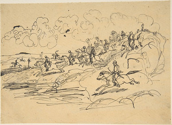 The Hunt-Rodolphe Bresdin, Poster Print