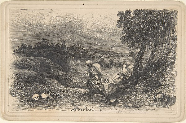 Flight to Egypt-Rodolphe Bresdin,  Poster Print Wall Art