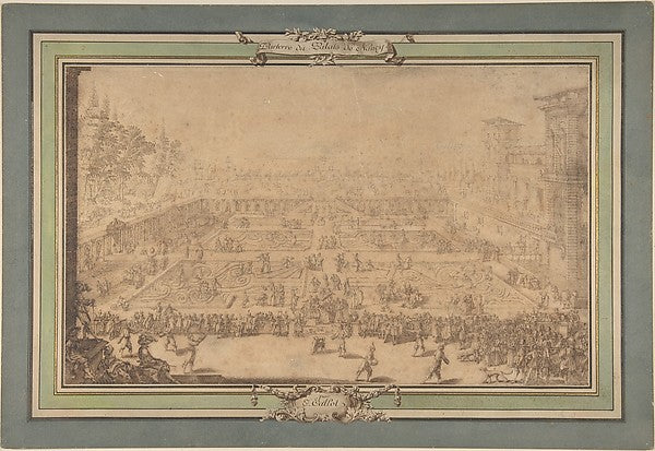 Parterre du Palais de Nancy / The Garden Palace of Nancy early,16x12"(A3) Poster