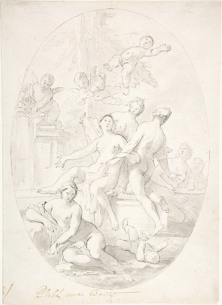 The Bath of Psyche n.d.-Pierre Jacques Cazes,16x12"(A3)Poster