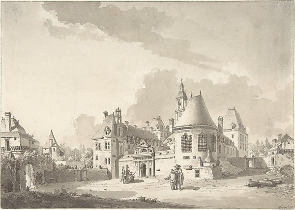Le château de Kerjean 1777-Louis François Cassas,16x12"(A3)Poster