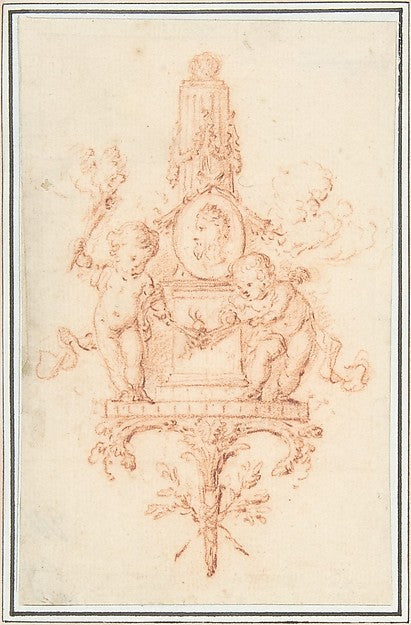 Design for a Wall Monument n.d.-René Charpentier,  Poster Print Wall Art