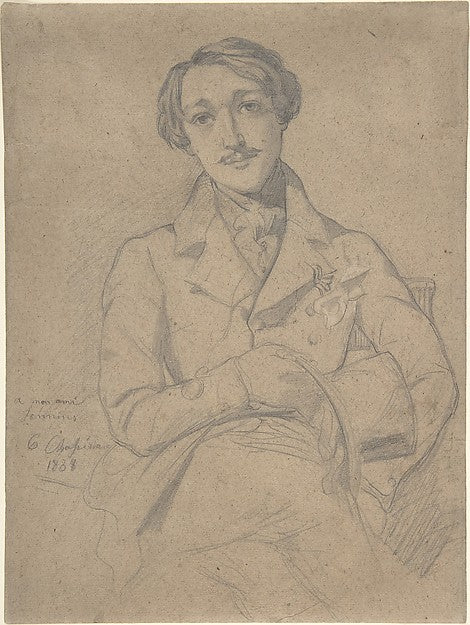 Portrait of Jennins 1838-Théodore Chassériau,16x12"(A3) Poster