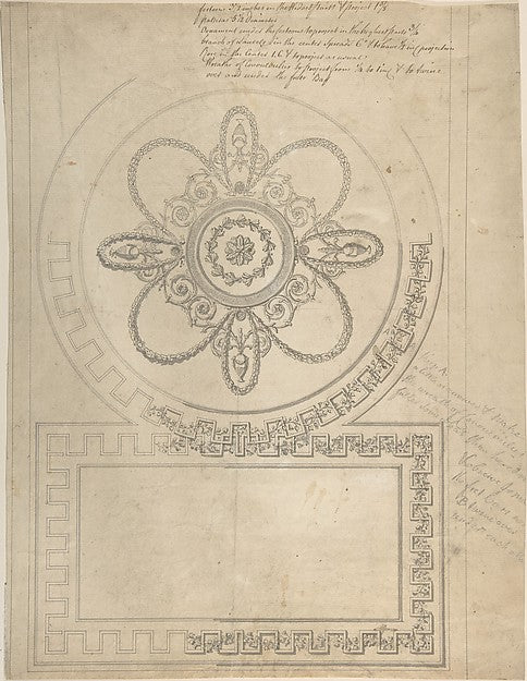 Design for a Ceiling  Ampthill Park  Bedfordshire  c1769-Sir W, Poster Print