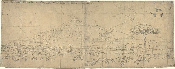 View of Vesuvius August 18 [1782]-John Robert Cozens,  Poster Print Wall Art