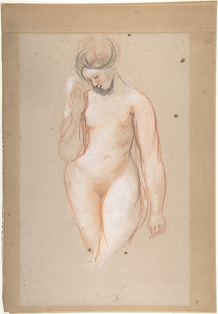 Standing Female Nude 1810–49-William Etty,  Poster Print Wall Art