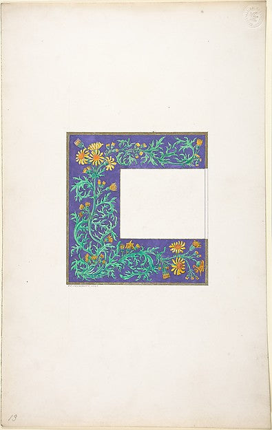 Decorated Border 1830–62-Freeman Gage Delamotte,  Poster Print Wall Art